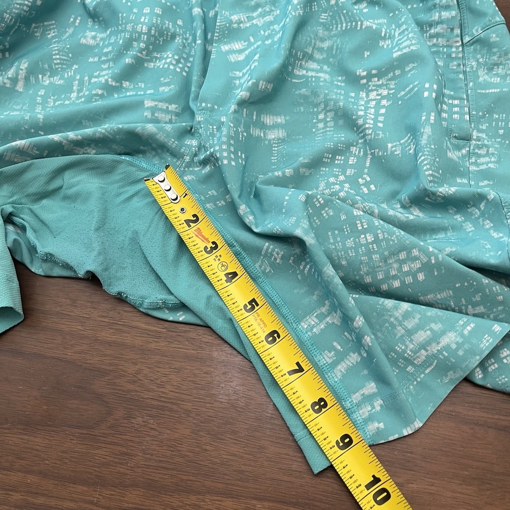 LULULEMON Mens Shorts Large Teal Green License To Train 9" Linerless New Style - Picture 10 of 11